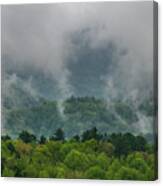Waterfalls Of Fog #2632 Canvas Print