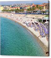Waterscape Of Nice, France Canvas Print