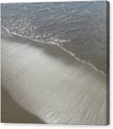 Wet Sand, Sea Water And Reflections Of Sunlight 2 Canvas Print