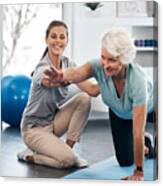 Whatever Your Age It's Important To Workout Canvas Print
