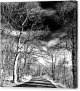 Where The Road Leads At The South Mountain Reservation In New Jersey Canvas Print