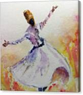 Whirling Sufi Dervish Canvas Print