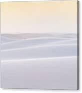 White Serenity Canvas Print