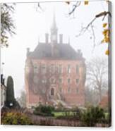 Wik Castle A Foggy Autumn Morning Canvas Print