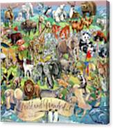 Wild And Wonderful Animals Of The World Canvas Print