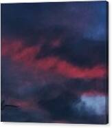 Wild Fire Clouds Canvas Print