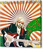 Wildflowers Tom Petty Tribute Mural Gainesville Florida Canvas Print