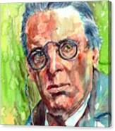 William Butler Yeats Portrait Canvas Print
