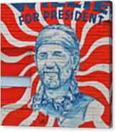 Willie For President Mural Canvas Print