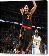 Wilson Chandler And Mike Muscala Canvas Print