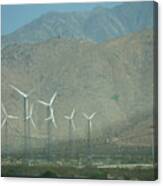 Windmills Of Palm Springs Canvas Print