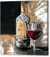 Wine In Line Canvas Print