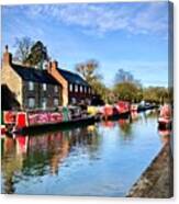 Winter Canal Canvas Print