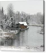 Winter Day On Crooked River Canvas Print
