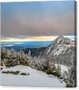 Winter Sky Over Mount Chocorua Canvas Print