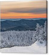Winter Solstice Skiing Canvas Print