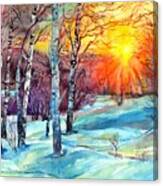 Winter Sun Canvas Print