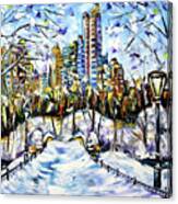 Winter Time In New York Canvas Print