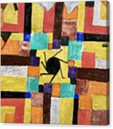 With The Rotating By Paul Klee Canvas Print