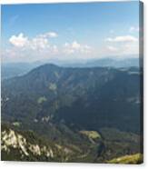 Wonderful View Of Otscher Valley Canvas Print