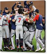 World Series - Atlanta Braves V Houston Astros - Game Six Canvas Print