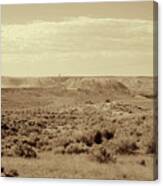 Wyoming Landscape Mining Scene Mono Canvas Print
