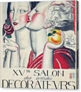 Xvme Salon Des Artistes Decorateurs 1924 Art Deco Poster Canvas Print
