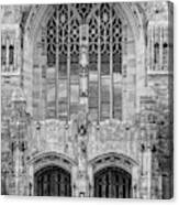 Yale University Sterling Library Iii Bw Canvas Print