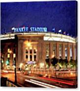Yankee Stadium Night Canvas Print