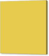 Yellow Gokd Solid Color Match For Love And Peace Design Canvas Print