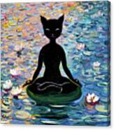 Yoga Cat Canvas Print