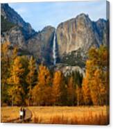 Yosemite Falls Autumn Canvas Print