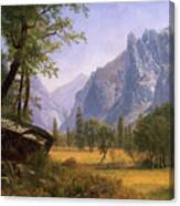 Yosemite Valley By Bierstadt Canvas Print