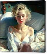 Young Marilyn Monroe Canvas Print
