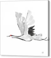 Zen Crane I - Signed Canvas Print