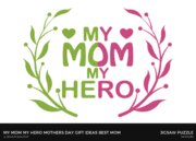 My mom my hero mothers day gift ideas best mom gifts mother's day  celebration graphic design Zip Pouch by Mounir Khalfouf - Pixels