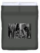 Legs Black And White Duvet Cover by Michelle Wrighton