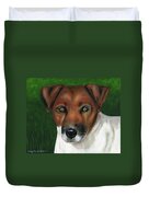 Otis Jack Russell Terrier Duvet Cover by Michelle Wrighton