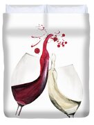 Red And White Wine Glasses Clinking Painting by Ikon Images - Fine Art  America