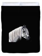 Grey Arabian Mare Painting Duvet Cover by Michelle Wrighton