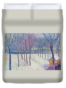 The Orchard Under The Snow Duvet Cover The Orchard Under The Snow Duvet Cover