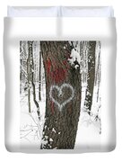 Winter Woods Romance Duvet Cover Winter Woods Romance Duvet Cover