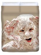Young Boy Covered In Shaving Cream Yoga Mat by Beck Photography