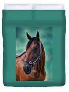 Tommy - Horse Painting Duvet Cover by Michelle Wrighton