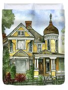 Victorian In The Avenues Duvet Cover Victorian In The Avenues Duvet Cover