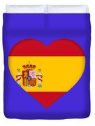 Flag of Spain Heart Digital Art by Roy Pedersen - Pixels