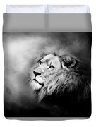 Lion - Pride Of Africa II - Tribute To Cecil In Black And White Duvet Cover