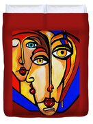 New Picasso By Nora Friends Duvet Cover New Picasso By Nora Friends Duvet Cover