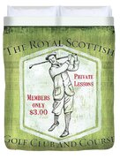 Vintage Golf Green 1 Duvet Cover Vintage Golf Green 1 Duvet Cover