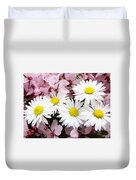 WHITE DAISIES Flowers Art Prints Spring Pink Blossoms Baslee Photograph ...